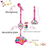 Karaoke Music Instrument Microphone Toy with Stand