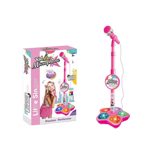 Karaoke Music Instrument Microphone Toy with Stand