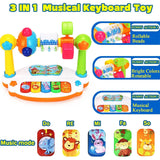Rotating Music Piano With Light Sound Toy