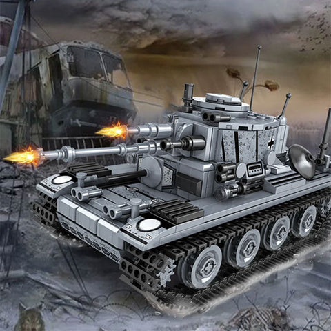 Iron Army WW2 T38 Military Tank Building Blocks