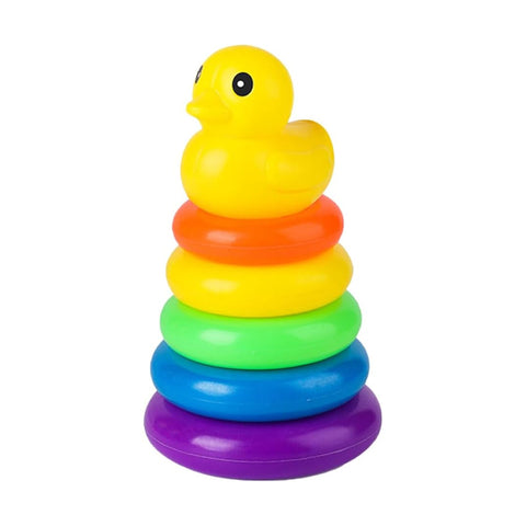 Educational Stacking Rainbow Duck Tower Indoor Game