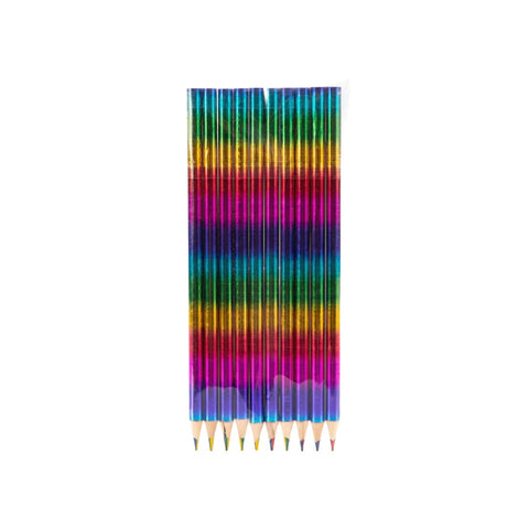 12 Piece Rainbow Pencils Drawing Crayons Set For Kids