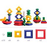 3D Pyramid Building Blocks Construction Set for Kids