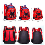Cute Spider Sensation 3D Cartoon Schoolbag Set for Kids