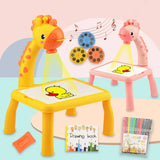 Kids LED Projector Drawing Table Toys Art Painting Desk Educational Learning Toys Cultivate Kids Painting Interest Learning Toys