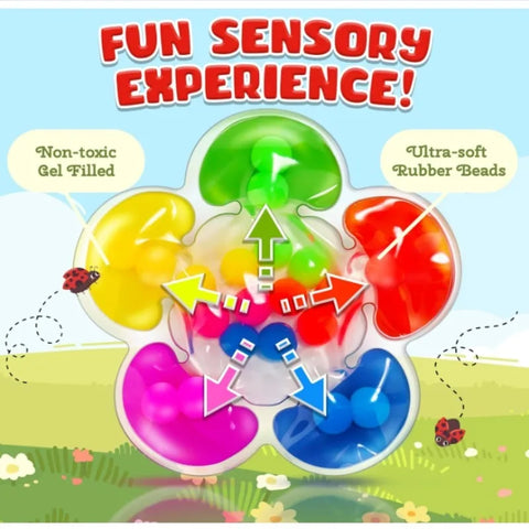 5-Color Sorting Sensory Toy for Kids Montessori Learning Game with Colorful Balls Fine Motor Skills Development Toy