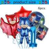PJ Masks Birthday Party Decor Connor Disposable Tableware Tablecloth Plate Gift Bag Amaya Ballon Baby Shower Kids Party Supplies