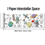 90cm Animal Children's Drawing Roll DIY Coloring Paper Roll Color Filling Graffiti Paper-cut for Kids Painting Educational Toys