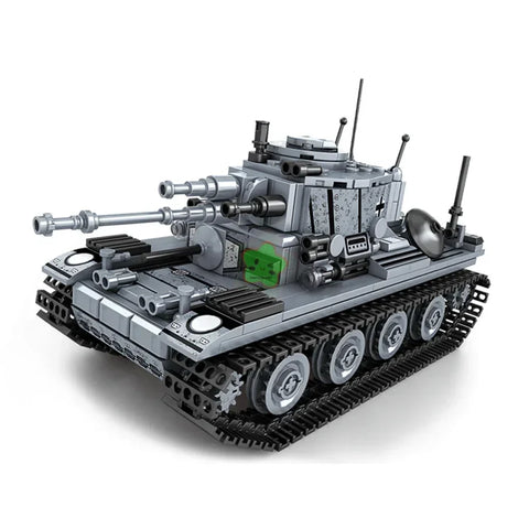 WW2 T38 Military Tank Building Blocks: Iron Army DIY Model