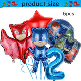 PJ Masks Birthday Party Decor Connor Disposable Tableware Tablecloth Plate Gift Bag Amaya Ballon Baby Shower Kids Party Supplies