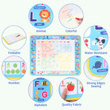 Coolplay Water Doodle Mat Coloring Drawing Mat with Reusable Magic Pens Montessori Painting Board Educational Toys Kids Gifts
