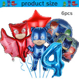 PJ Masks Birthday Party Decor Connor Disposable Tableware Tablecloth Plate Gift Bag Amaya Ballon Baby Shower Kids Party Supplies