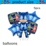 PJ Masks Birthday Party Decor Connor Disposable Tableware Tablecloth Plate Gift Bag Amaya Ballon Baby Shower Kids Party Supplies