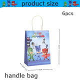 PJ Masks Birthday Party Decor Connor Disposable Tableware Tablecloth Plate Gift Bag Amaya Ballon Baby Shower Kids Party Supplies