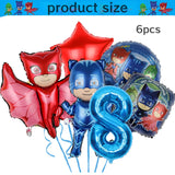PJ Masks Birthday Party Decor Connor Disposable Tableware Tablecloth Plate Gift Bag Amaya Ballon Baby Shower Kids Party Supplies