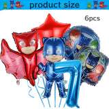 PJ Masks Birthday Party Decor Connor Disposable Tableware Tablecloth Plate Gift Bag Amaya Ballon Baby Shower Kids Party Supplies