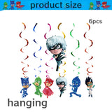PJ Masks Birthday Party Decor Connor Disposable Tableware Tablecloth Plate Gift Bag Amaya Ballon Baby Shower Kids Party Supplies