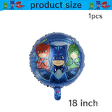 PJ Masks Birthday Party Decor Connor Disposable Tableware Tablecloth Plate Gift Bag Amaya Ballon Baby Shower Kids Party Supplies