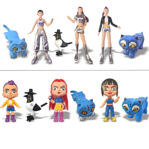 Kpop Demon Hunters Figure Toys Demon Hunters Figures Pvc Model Collectible Game Action Figures Room Decoration Kids Birthday Toy