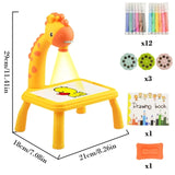 Kids LED Projector Drawing Table Toys Art Painting Desk Educational Learning Toys Cultivate Kids Painting Interest Learning Toys