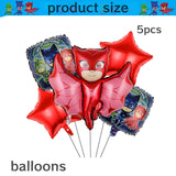 PJ Masks Birthday Party Decor Connor Disposable Tableware Tablecloth Plate Gift Bag Amaya Ballon Baby Shower Kids Party Supplies