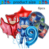 PJ Masks Birthday Party Decor Connor Disposable Tableware Tablecloth Plate Gift Bag Amaya Ballon Baby Shower Kids Party Supplies