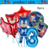 PJ Masks Birthday Party Decor Connor Disposable Tableware Tablecloth Plate Gift Bag Amaya Ballon Baby Shower Kids Party Supplies