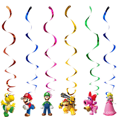 Cartoon Game Super Bros Birthday Decoration Marios Film Balloon Party Decoration Supplies for Kids Gifts Baby Shower Supplie
